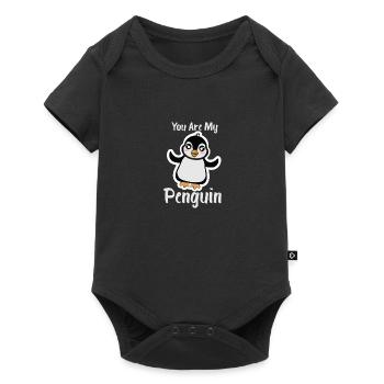 You Are My Penguin Süßer Pinguin Geschenkidee - Baby Premium Kurzarmbody - Schwarz - Vorne