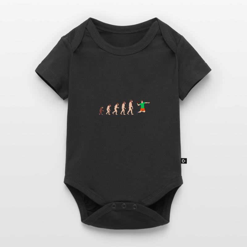 Evolution Handball Player Lustige Geschenkidee Baby Premium Kurzarmbody