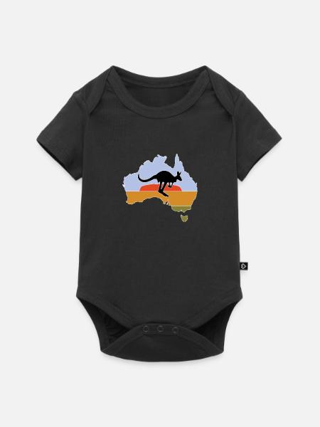 Australie - Body à manches courtes Premium Bébé - noir