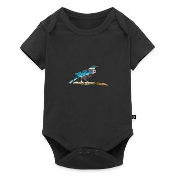Cadeau de tatouage tribal polynésien de voilier maori - Body à manches courtes Premium Bébé - noir - Devant