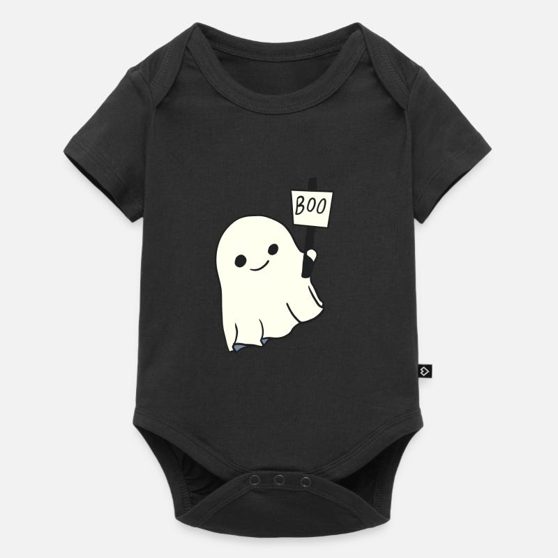Le fantôme mignon si mignon - Body à manches courtes Premium Bébé - noir