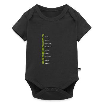FEUERWEHR - Baby Premium Kurzarmbody - Schwarz - Vorne