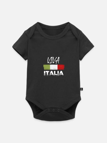 VIVA ITALIA - Body à manches courtes Premium Bébé - noir