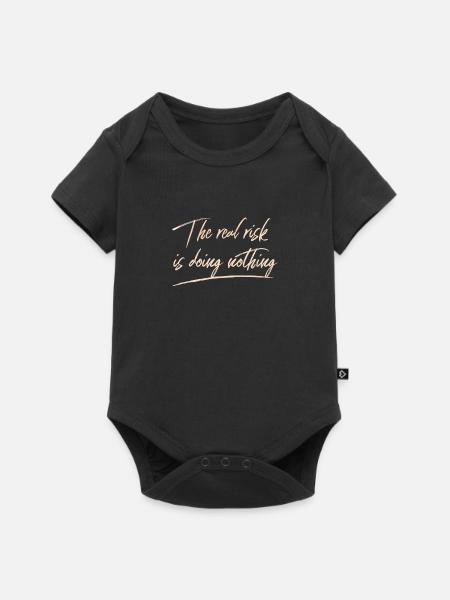 The Real Risk Eco Friendly Planet Earth Green - Baby Premium short-sleeve bodysuit - black