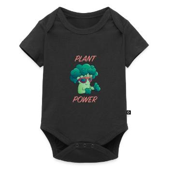 Cool shirt vegans, vegetarians, strength athletes - Baby Premium short-sleeve bodysuit - black - Front
