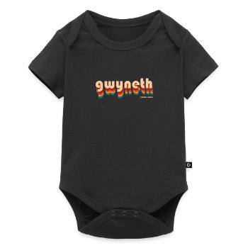 Retro Gwyneth Name - Baby Premium short-sleeve bodysuit - black - Front