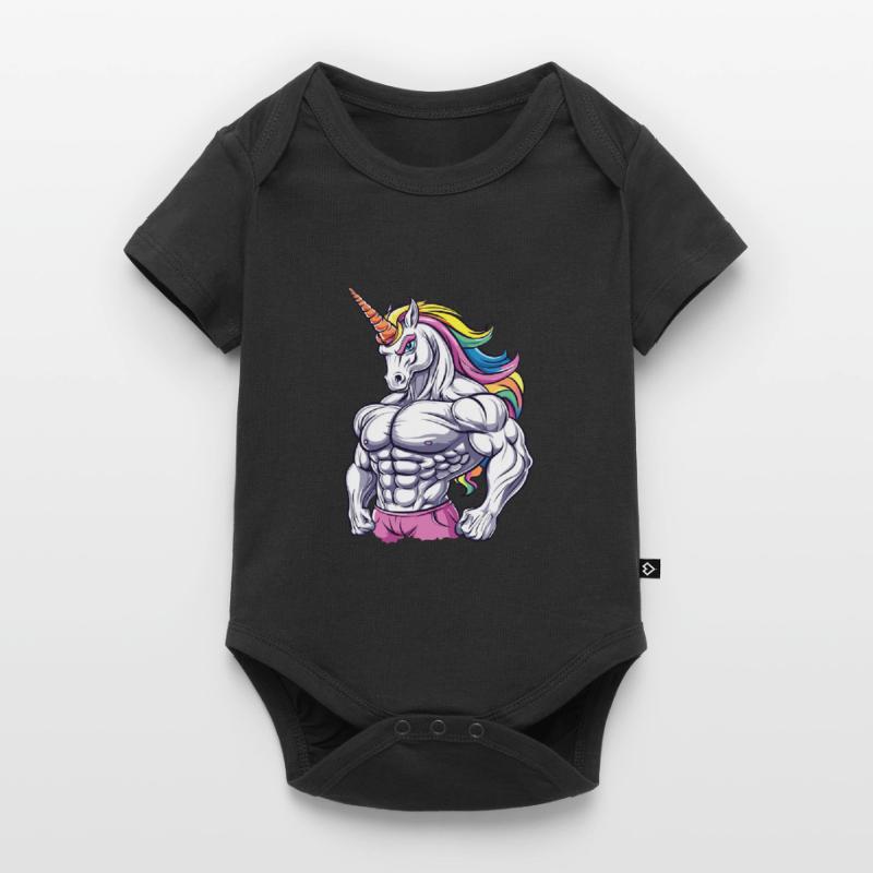 Gym Einhorn Baby Premium Kurzarmbody
