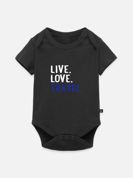 Reisen - Baby Premium Kurzarmbody - Schwarz