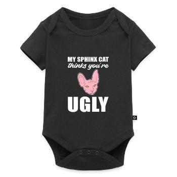 Pensez que vous êtes un vilain amoureux des chats Poison - Body à manches courtes Premium Bébé - noir - Devant