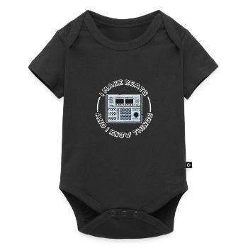 I Make Beats - Baby Premium Kurzarmbody - Schwarz - Vorne