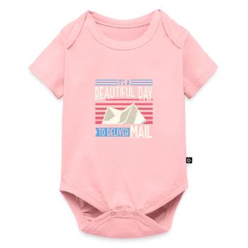 It's A Beautiful Day To Deliver Mail - Baby Premium Kurzarmbody - Rosa - Vorne