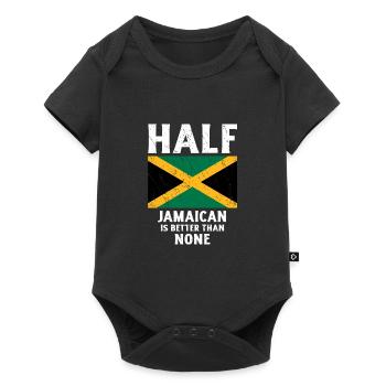 Half-Jamaican is better than no national flag - Baby Premium short-sleeve bodysuit - black - Front