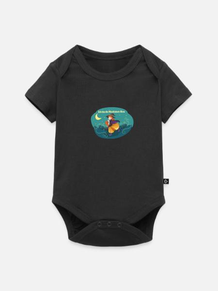 Niedliche Hexe - Baby Premium Kurzarmbody - Schwarz