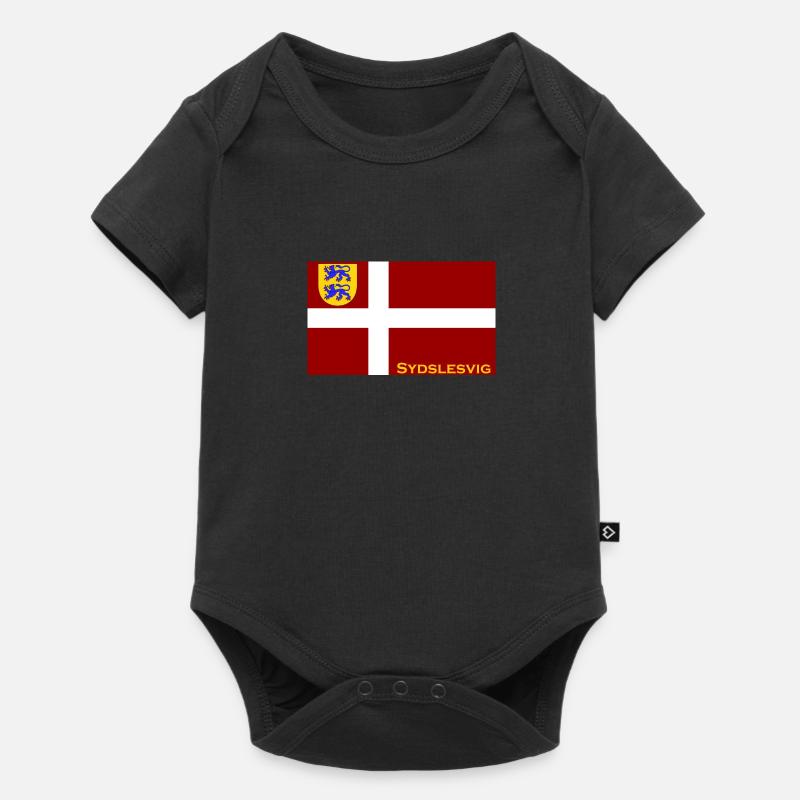 sydslesvig dannebrog - Baby Premium Kurzarmbody - Schwarz