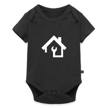 Gardien de logo - Body à manches courtes Premium Bébé - noir - Devant