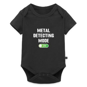 Metal Detecting Mode On Funny Mens Treasure - Baby Premium short-sleeve bodysuit - black - Front
