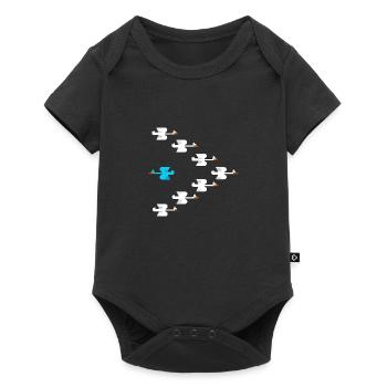 Nage inspirante contre l’anti actuel - Body à manches courtes Premium Bébé - noir - Devant