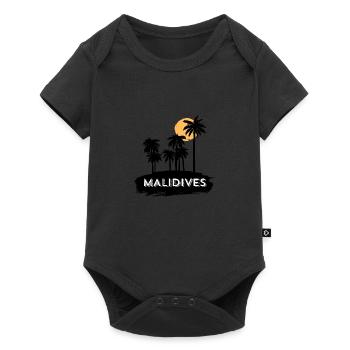 Malidives Trip Holiday - Baby Premium Kurzarmbody - Schwarz - Vorne