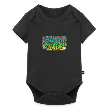 Graffiti wild style alphabet - Baby Premium short-sleeve bodysuit - black - Front