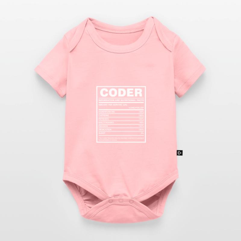 Coder Nutritional Facts Coder Programmer Computer Baby Premium Kurzarmbody