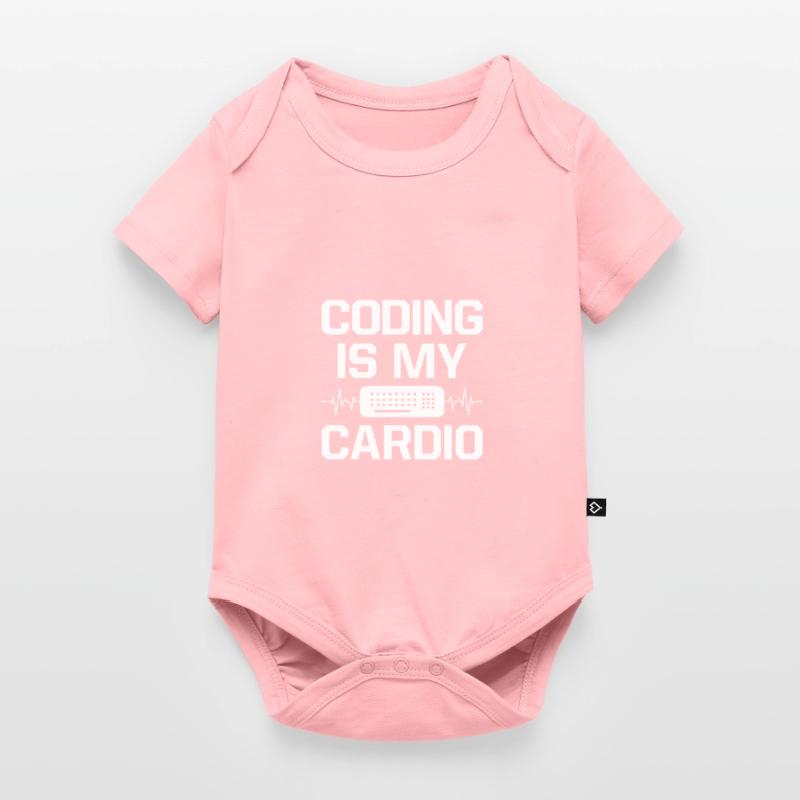 Coding Is My Cardio Programming Coder Computer Gee Baby Premium Kurzarmbody