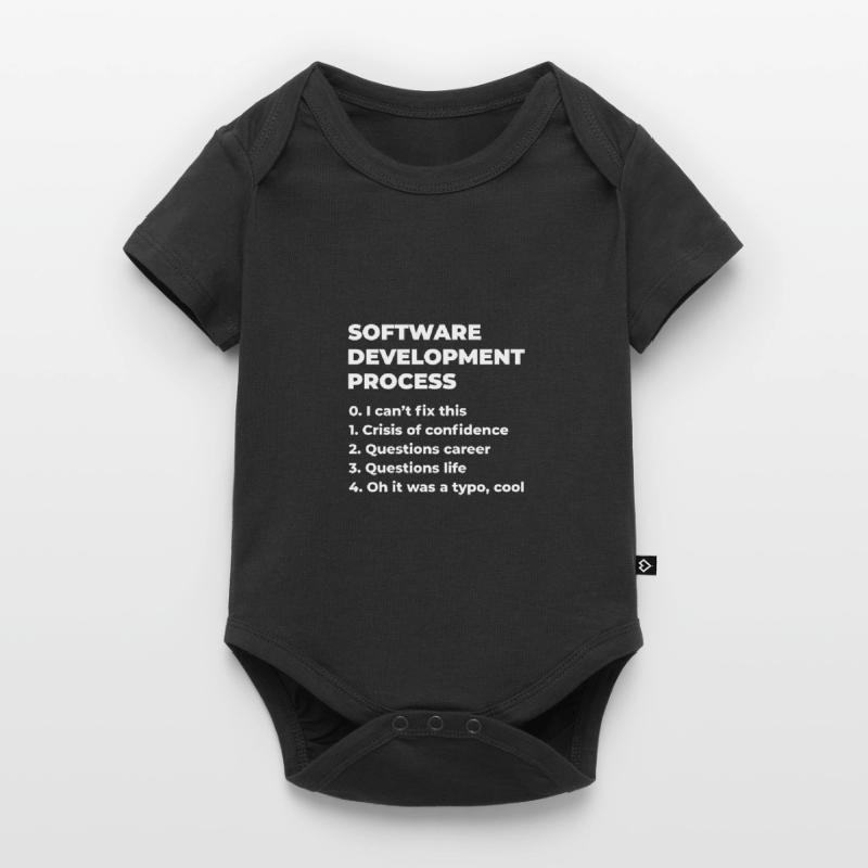 Software Development Process Programmer Coder Nerd Baby Premium Kurzarmbody