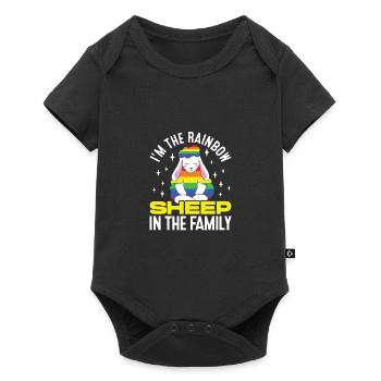 I'm The Rainbow Sheep In The Family Lesbian Love G - Baby Premium Kurzarmbody - Schwarz - Vorne