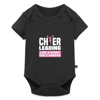 Cheerleading Like A Sport Only Harder Cheerleader - Baby Premium Kurzarmbody - Schwarz - Vorne