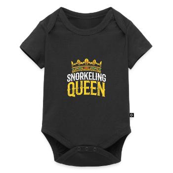 Snorkeling Queen Scuba Diver Diving Snorkeling Sno - Baby Premium Kurzarmbody - Schwarz - Vorne