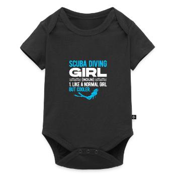 Snorkeling Girl Noun Definition Diver Scuba Diving - Baby Premium Kurzarmbody - Schwarz - Vorne