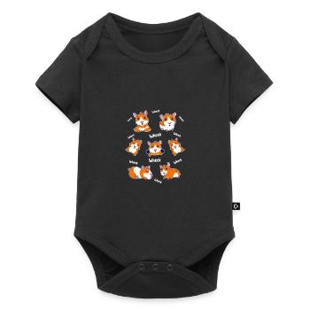 Wheek Wheek Graphic Guinea Pig Owner Pet Cavy Anim - Baby Premium Kurzarmbody - Schwarz - Vorne