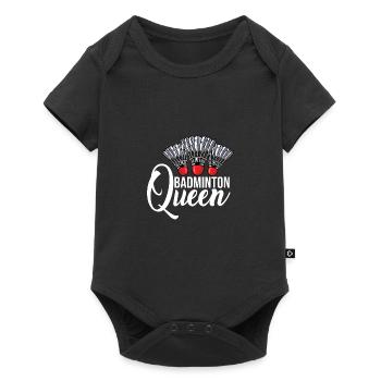 Badminton Queen Badminton Player Shuttlecock Sport - Baby Premium Kurzarmbody - Schwarz - Vorne