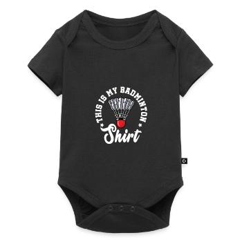 This Is My Badminton Shirt Badminton Player Shuttl - Baby Premium Kurzarmbody - Schwarz - Vorne