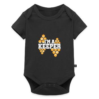 I'm A Keeper Animal Lover Animals Zoo Keeper Zoo K - Baby Premium Kurzarmbody - Schwarz - Vorne