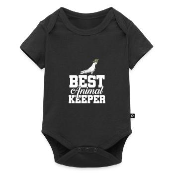 Best Animal Keeper Graphic Animal Lover Zoo Keeper - Baby Premium Kurzarmbody - Schwarz - Vorne
