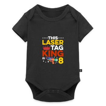 This Laser King Is 8 Lasertag Player Lasergame Pha - Baby Premium Kurzarmbody - Schwarz - Vorne