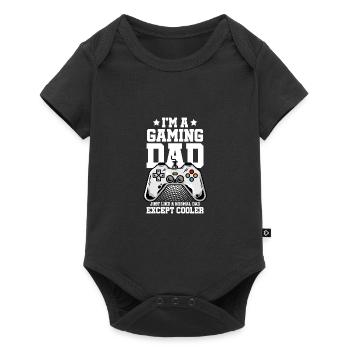 I'm A Gaming Dad Just Like A Normal Dad Except Coo - Baby Premium Kurzarmbody - Schwarz - Vorne