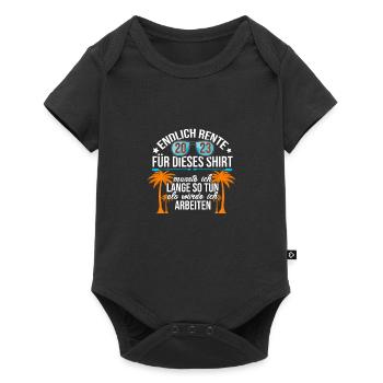 Endlich Rente 2023 Für Dieses Shirt Musste Ich Lan - Baby Premium Kurzarmbody - Schwarz - Vorne