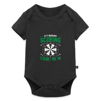 If It Involves 180's Count Me In Dart Player Darti - Baby Premium short-sleeve bodysuit - black - Front