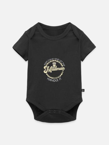 Postbote Postbotin Post Briefträger - Baby Premium Kurzarmbody - Schwarz