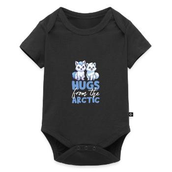 Polar Fox Ice Fox Arctic Fox - Baby Premium short-sleeve bodysuit - black - Front