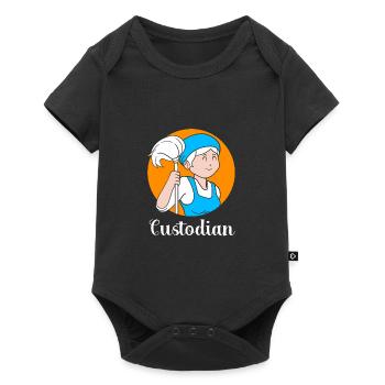 Gardien d’école - Body à manches courtes Premium Bébé - noir - Devant