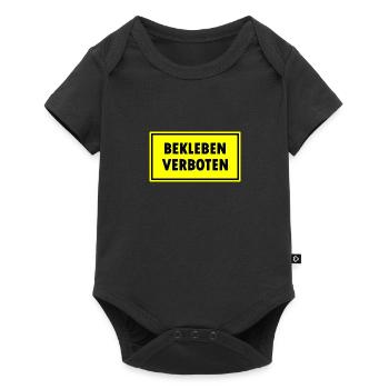 Bekleben Verboten - Baby Premium Kurzarmbody - Schwarz - Vorne
