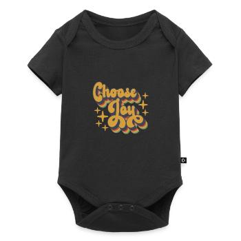 Choisissez Joy Inspirational Retro Comfort Mental - Body à manches courtes Premium Bébé - noir - Devant