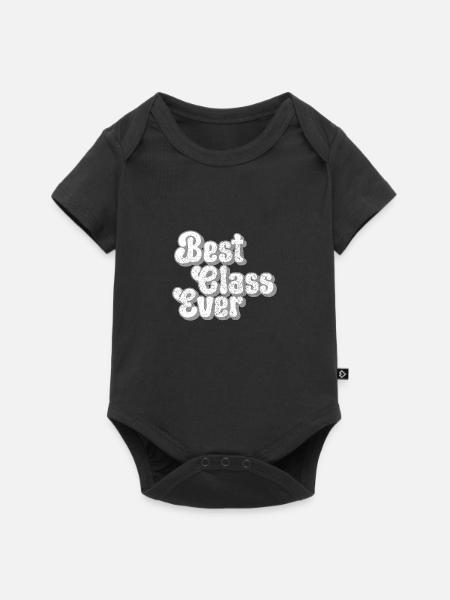 Best Class Ever Teacher - Baby Premium Kurzarmbody - Schwarz