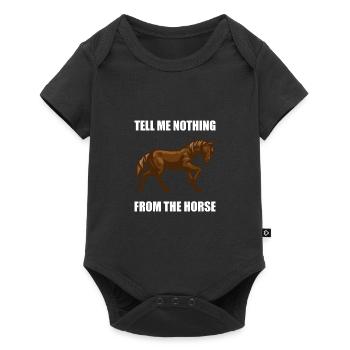 Denglish ne me dit rien du cheval - Body à manches courtes Premium Bébé - noir - Devant