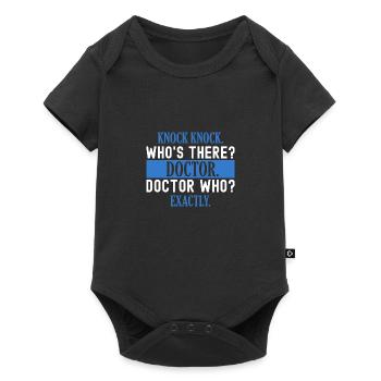 Knock Knock. Who's There? Funny Doctor - Baby Premium short-sleeve bodysuit - black - Front