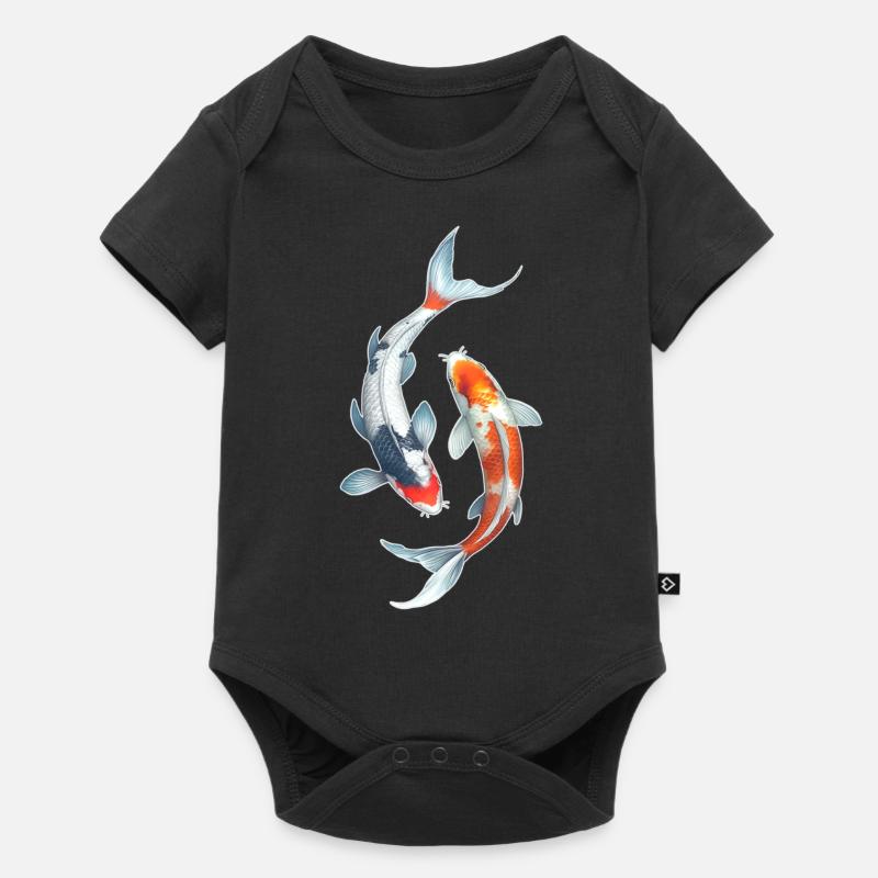 Koi Carp - Baby Premium short-sleeve bodysuit - black