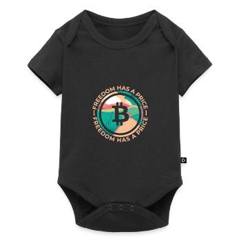 Freedom Has A Price Crypto Bitcoin Shirt Gift - Baby Premium short-sleeve bodysuit - black - Front