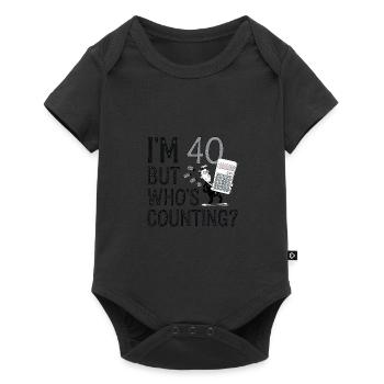 I'm 40, but who counts? 40th Birthday Men - Baby Premium short-sleeve bodysuit - black - Front